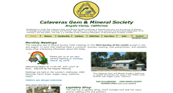 Desktop Screenshot of calaverasgemandmineral.org
